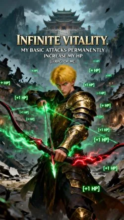 Cover of Infinite Vitality: My Basic Attacks Permanently Increase My HP [LitRPG, OP MC]
