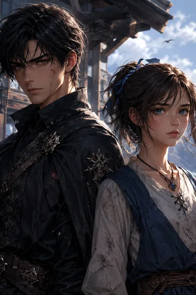 Cover of Beyond the Horizon: The Village Girl and the Wandering Swordsman