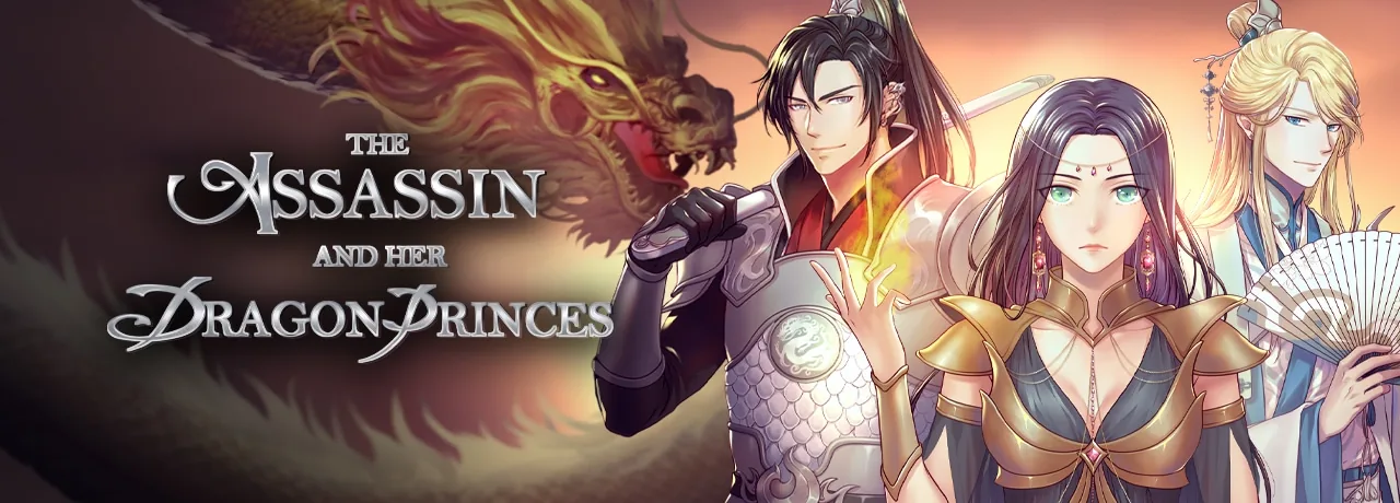 Cover of The Assassin and Her Dragon Princes