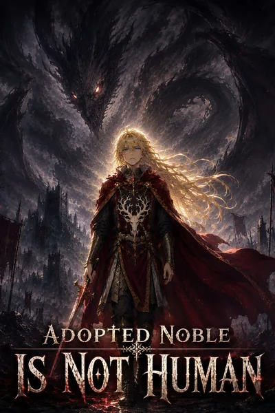 Cover of The Adopted Noble Is Not Human [A Superhuman in a Fantasy World]