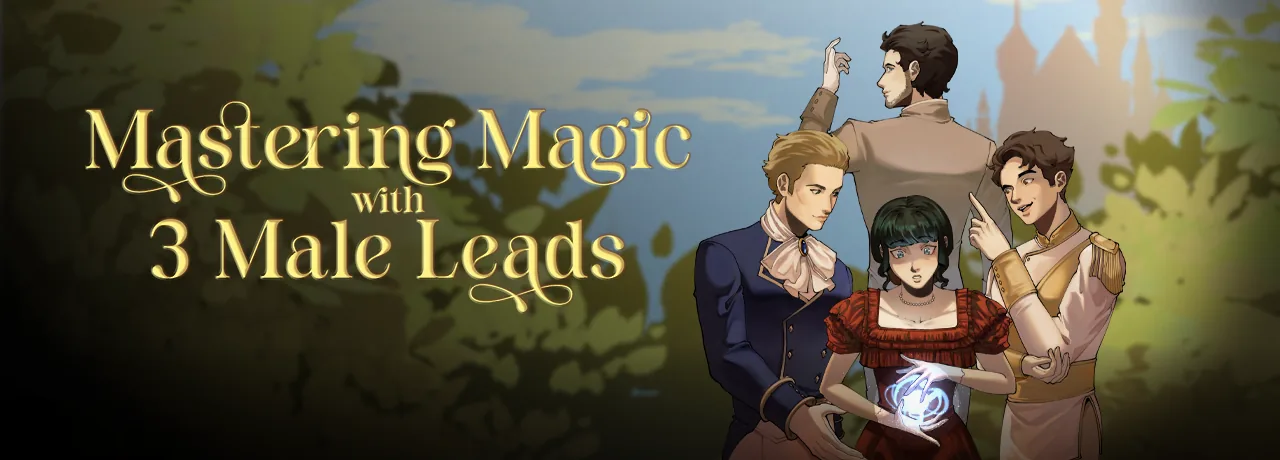 Cover of Mastering Magic With 3 Male Leads