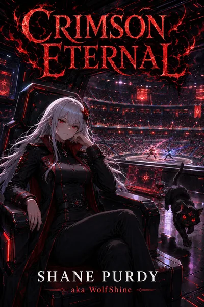 Cover of Crimson Eternal: An Immortal Death Mage LitRPG Apocalypse