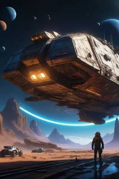 Cover of Trader in Space sci fi world - Renovating an Old Rust Bucket of a Spaceship