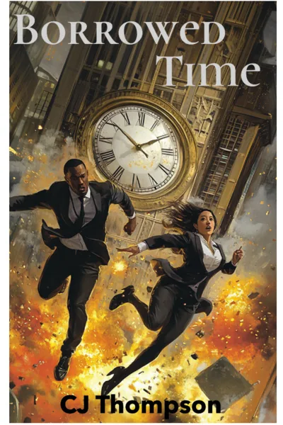 Cover of Borrowed Time (Near-Future, Sci-Fi Thriller)
