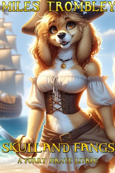 Cover of Skull and Fangs: A Furry Pirate Litrpg