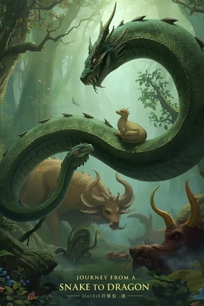Cover of Journey from a Snake to a Dragon (A non-human evolution, cultivation, LitRPG adventure)