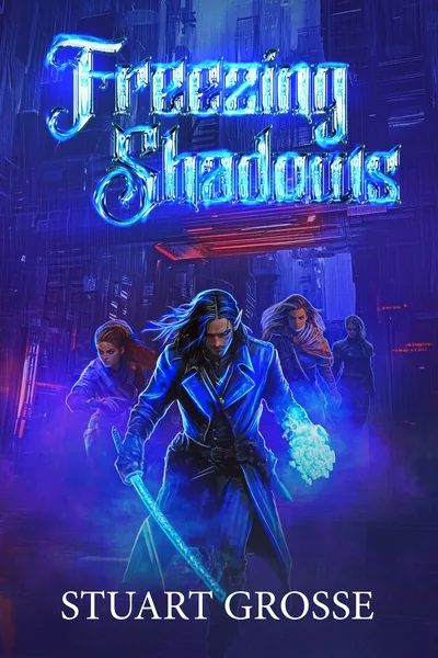 Cover of Freezing Shadows (A Fantasy Cyberpunk LitRPG Story)