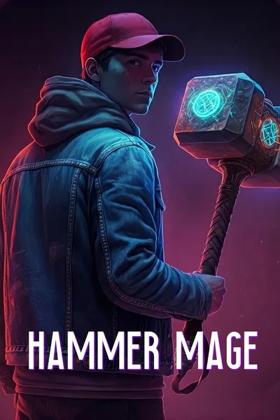 Cover of The Hammer Mage of Spinworld (A LitRPG Portal Fantasy Deckbuilder)