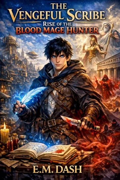 Cover of The Vengeful Scribe - Rise of the Blood Mage Hunter