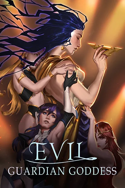Cover of 'Evil' Guardian Goddess: Summoned to Another World With a Bunch of Useless NEETs!!