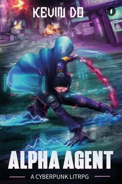 Cover of Alpha Agent: A Cyberpunk LitRPG