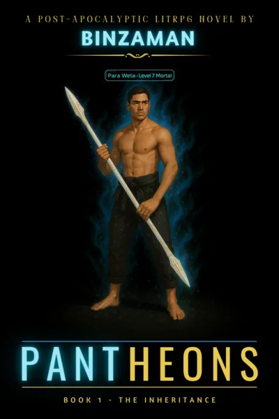 Cover of Pantheons: a Post-Apocalyptic LitRPG Adventure