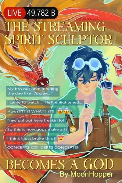 Cover of The Streaming Spirit Sculptor Becomes a GOD