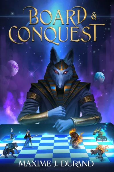 Cover of Board & Conquest: A Godly LitRPG (first book stubbing on June 11th)