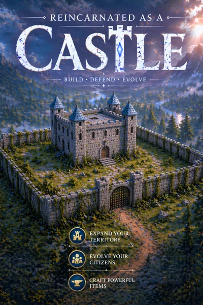 Cover of Reincarnated as a Castle! (LitRPG, Kingdom Building, Progression)
