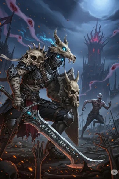 Cover of These Hallowed Bones - [Monster Evolution, Dark Fantasy, Heroic Undead]
