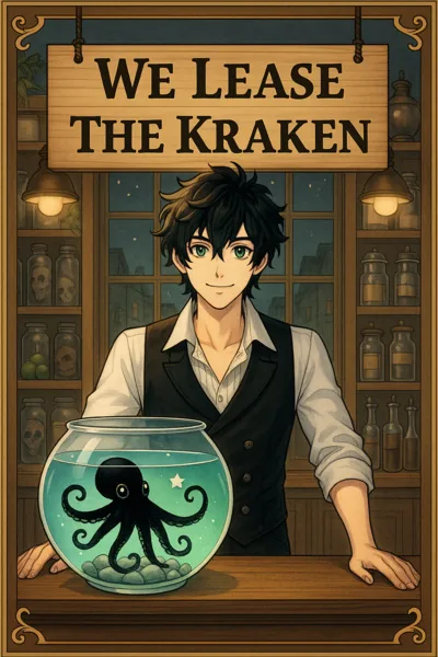 Cover of We Lease The Kraken! - A LitRPG Pet Shop System Story.