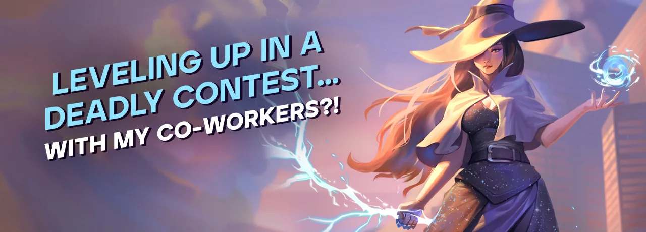 Cover of Leveling Up In A Deadly Contest...With My Co-Workers?!
