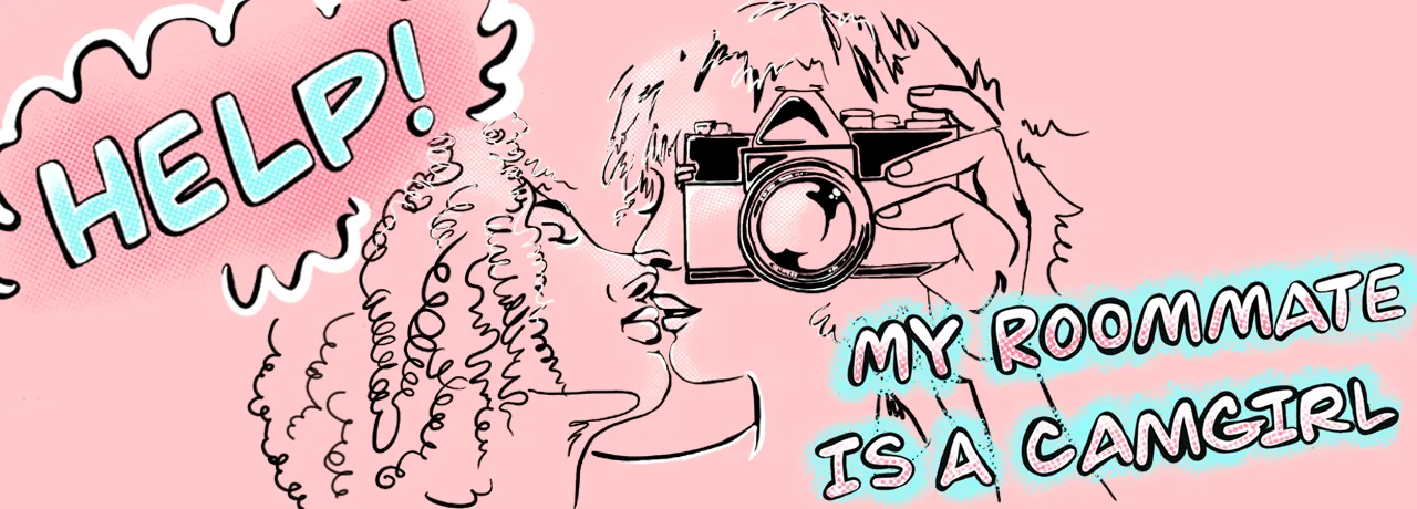 Cover of My Roommate is a Camgirl! | Tapas Web Community